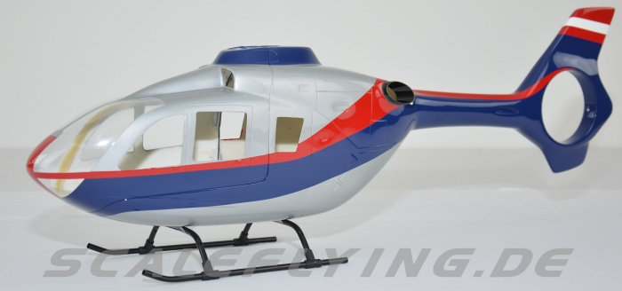 ROBAN 450 Size EC-135 Police Austria Scale Helicopter Fuselage Fiberglass Body Shell for 450 Size Helicopters