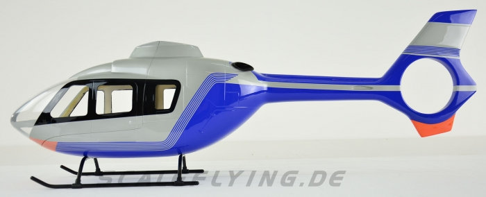 ROBAN 500 Size EC-135 Police Germany Scale Helicopter Fuselage Fiberglass Body Shell for 500 Size Helicopters