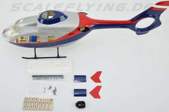 ROBAN 450 Size EC-135 Police Austria Scale Helicopter Fuselage Fiberglass Body Shell for 450 Size Helicopters