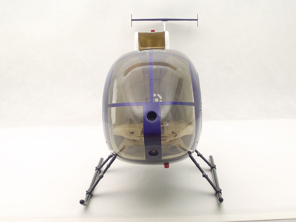 ROBAN 600 Size MD500-E Police Blue Scale Helicopter Fuselage Fiberglass Body Shell for 600 Size Helicopters