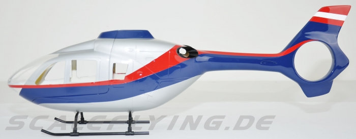 ROBAN 450 Size EC-135 Police Austria Scale Helicopter Fuselage Fiberglass Body Shell for 450 Size Helicopters