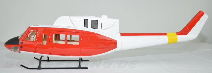 ROBAN 500 Size UH-1N  Rescue Scale Helicopter Fuselage Fiberglass Body Shell for 500 Size Helicopters