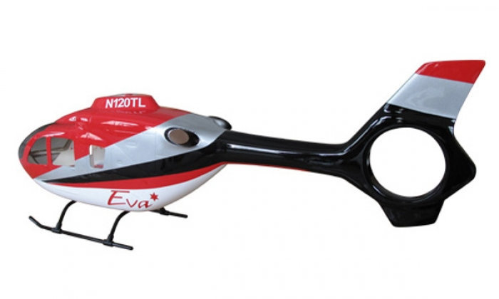 ROBAN 450 Size EC-135 ERA Scale Helicopter Fuselage Fiberglass Body Shell for 450 Size Helicopters