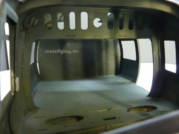 ROBAN 600 Size UH-1N Military Scale Helicopter Fuselage Fiberglass Body Shell for 600 Size Helicopters
