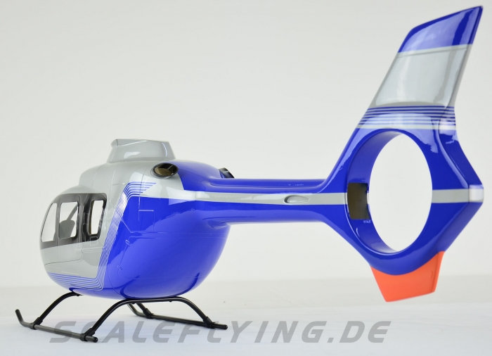 ROBAN 500 Size EC-135 Police Germany Scale Helicopter Fuselage Fiberglass Body Shell for 500 Size Helicopters