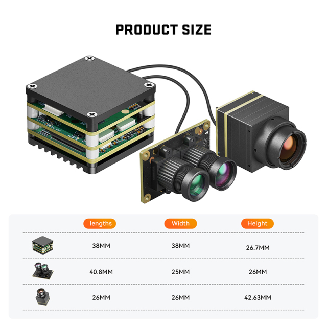 FPV AI VisionCube Kit Racing FPV Locking Tracking AI Camera Drone Thermal Dual Cameras Target Recognition Tracking for FPV Drone
