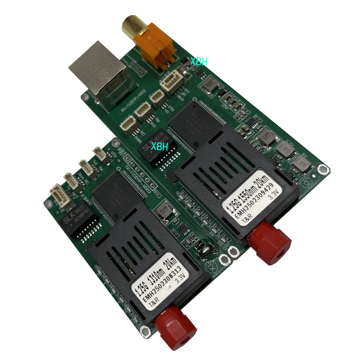 60KM Optical Fiber Transceiver Module Specialized for Drone SC/FC/LC/ST Interface UART/TTL/SBUS Fiber Optic Converter FPV