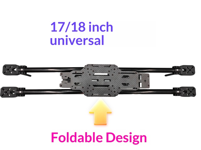 17-inch/18-inch Universal Foldable Optical Fiber FPV Rack-Ultra-light Heavy Load Crossing Machine Foot Made in China