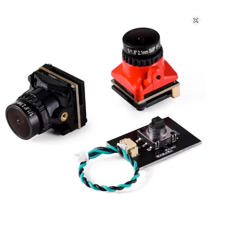 1800TVL 5MP FPV Camera with 2.1mm 1/8 Inch Starlight Sensor Metal DIY Racing Drone Parts Internal RC OSD NTSC/PAL 5V-40V