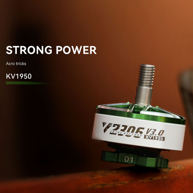 V2306 V3.0 KV1500/1750/1950/2550 Low Noise Brushless DC Motor for FPV Racing Drones with CE/ROHS/FCC/ISO