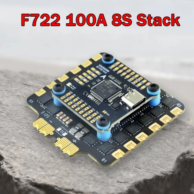 SoloGood 8S F722 100A Stack ICM42688P F722 Flight Controller 100A 4in1 ESC 30.5X30.5mm 3-8S Support 2 Cameras for FPV Drones