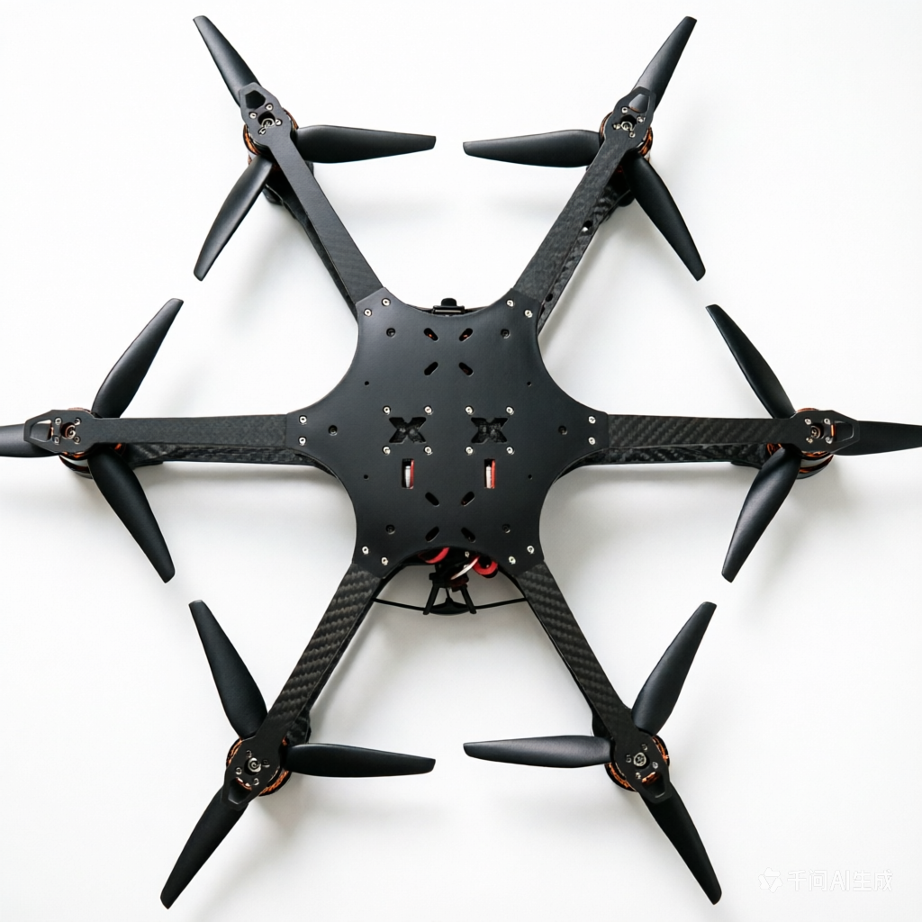 10-inch 6-axis Carbon Fiber Hexacopter Drone Frame Kit Long-range FPV Professional Aerial Photography and Industrial Inspection