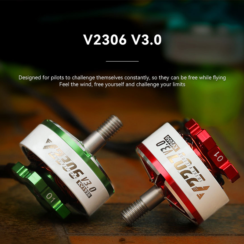 V2306 V3.0 KV1500/1750/1950/2550 Low Noise Brushless DC Motor for FPV Racing Drones with CE/ROHS/FCC/ISO