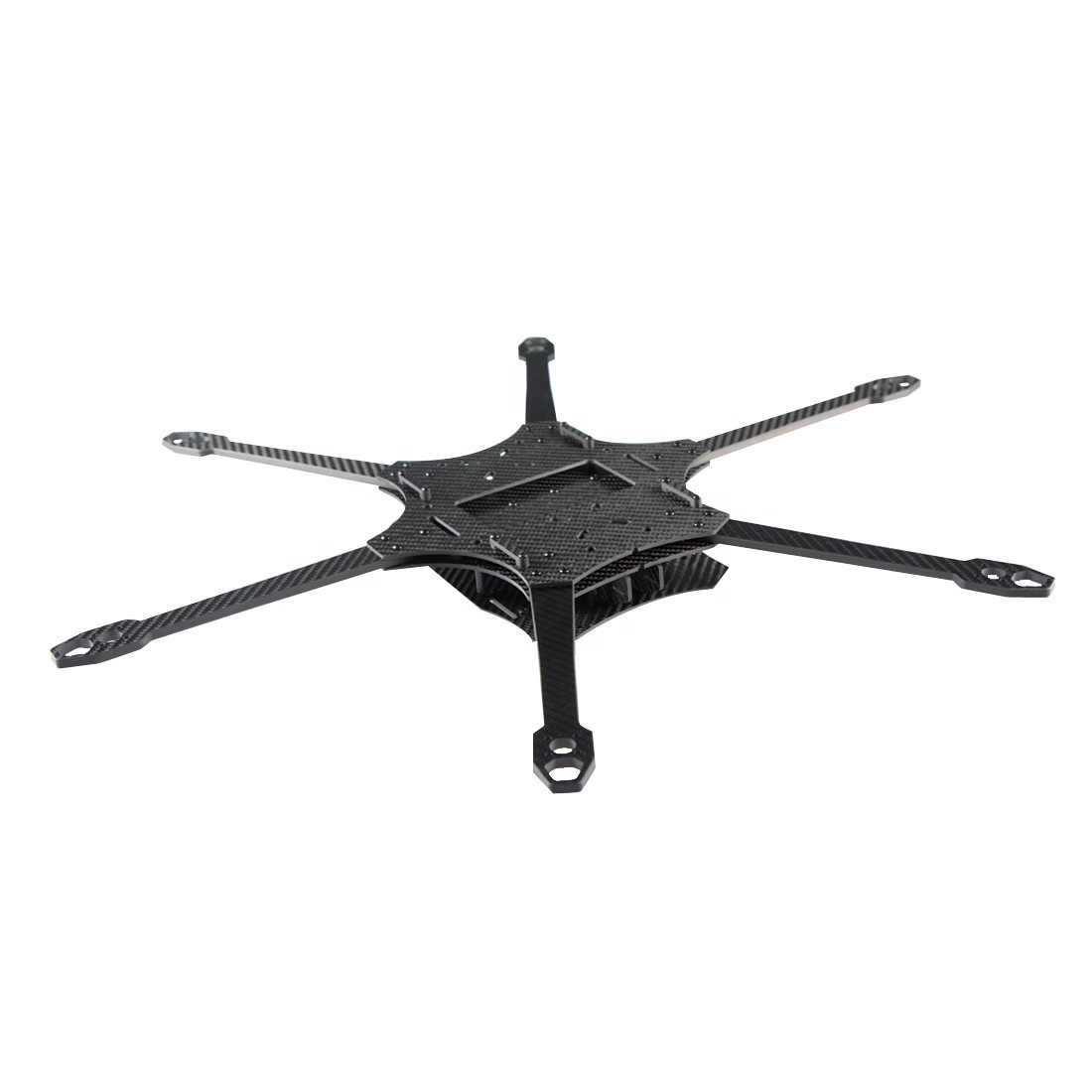 GX-V6-10 Inch V6 550mm Six Axis Carbon Fiber Rack Fiber Optic Long-range FPV Unmanned Aerial Vehicle Rack