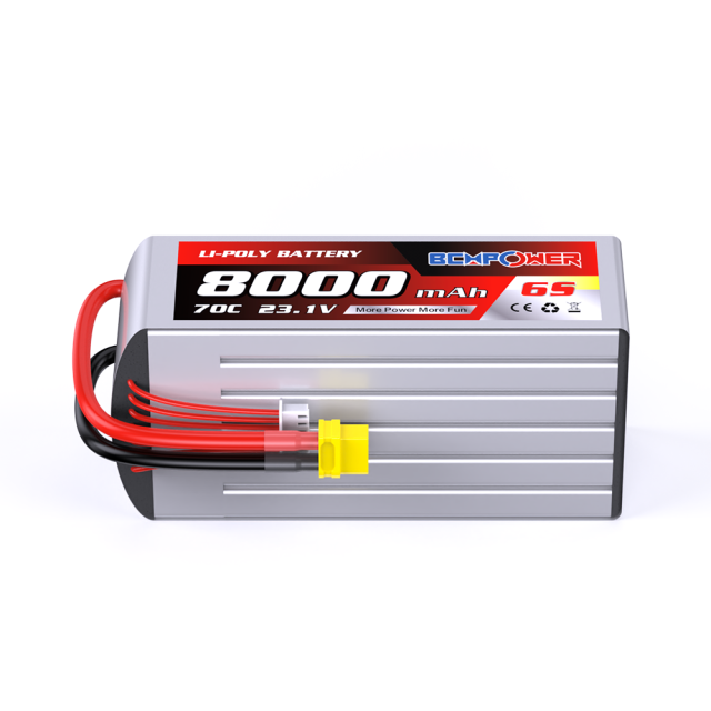 Mini Drone Battery 8000mAh 23.1V Folding Drone Universal Battery 6S 70C LiPo Balanced Weight & Power for RC Heli Beginners