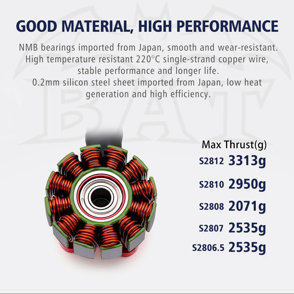Professional Factory BLD Motor S 2806.5 2807 2808 2810 2812 for 7/8 Inch MARK4 HD RC Quadcopter FPV Freestyle FPV Racing Drone