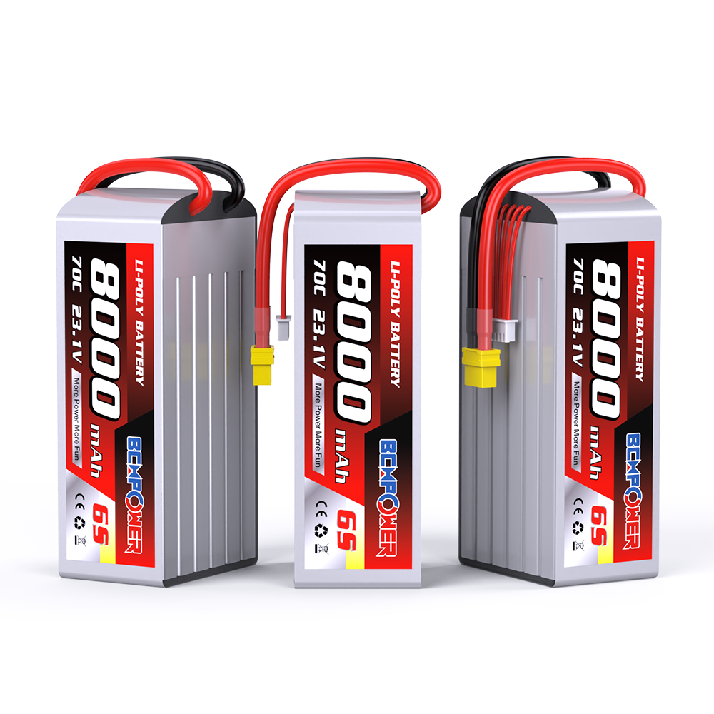 Mini Drone Battery 8000mAh 23.1V Folding Drone Universal Battery 6S 70C LiPo Balanced Weight & Power for RC Heli Beginners
