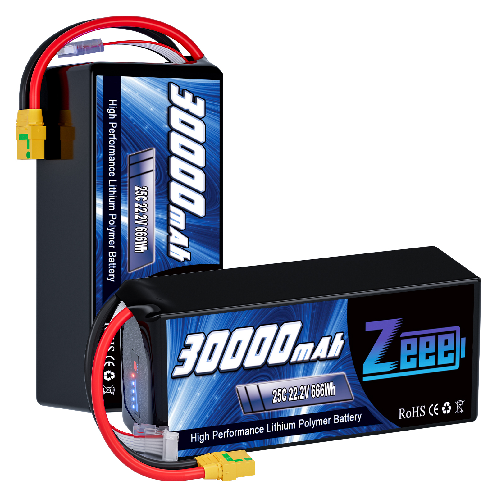Zeee 6S FPV Drone Battery 30000mAh 16000mAh 22000mAh16Ah 22Ah 27Ah 30Ah Semi Solid State Li-ion  Lipo Battery Packs for UAV Dron