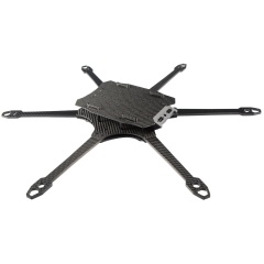GX-V6-10 Inch V6 550mm Six Axis Carbon Fiber Rack Fiber Optic Long-range FPV Unmanned Aerial Vehicle Rack
