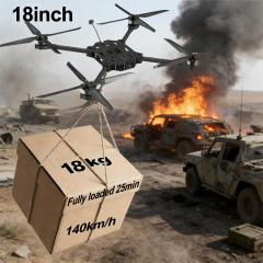 Professional Drones Drone Long Range Fpv Drone18inch With 18kg Ns Payloads and 140km H Cruise Speed
