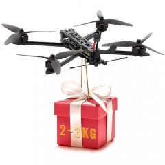 7-Inch Carbon Fiber FPV Racing Drone Frame with Camera Remote Control 5.8G 2.5W Transmission 3KG Payload Capacity 20KM 1080p FHD