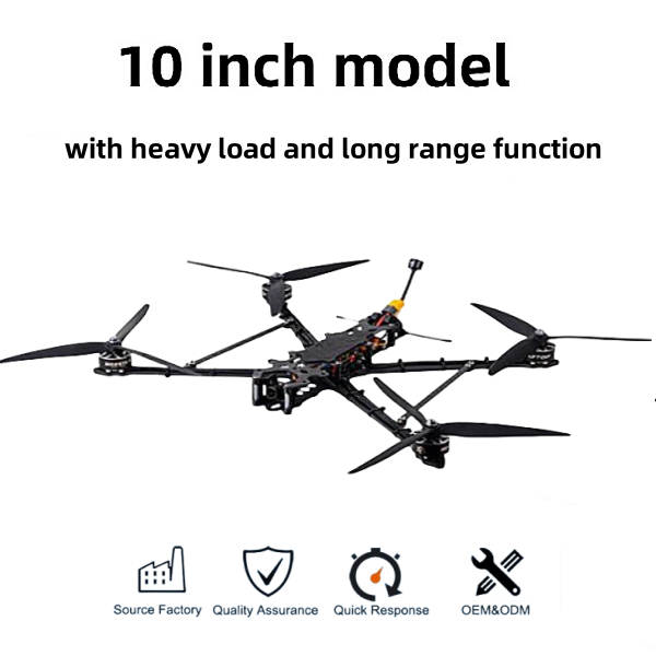 10 Inch FPV Racing Drone Nano Helicopter Brushless Motor 5.8g Vtx Elrs 915MHz Bnf with Goggles 1200tvl Battery