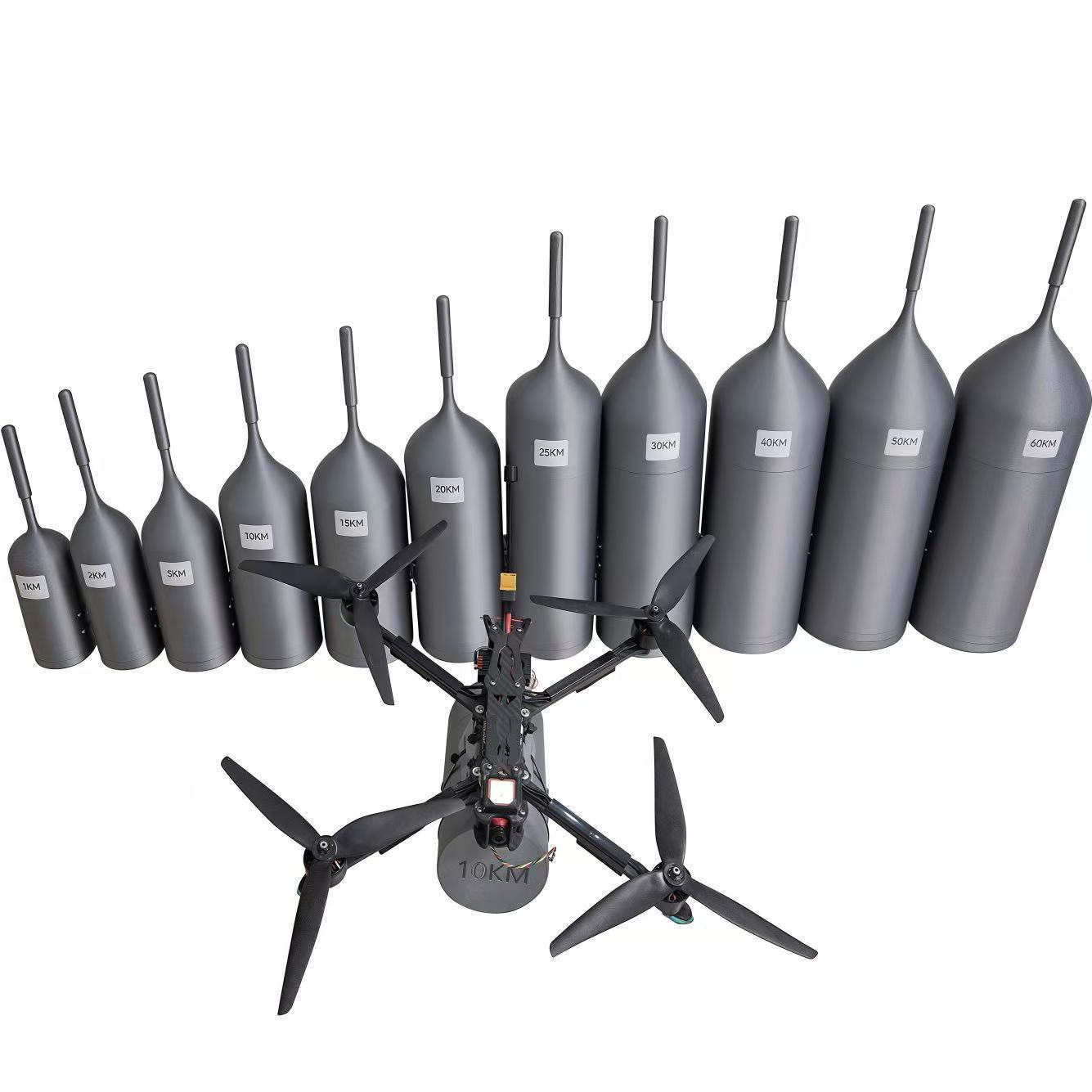 Anti-interference Special Optical Fiber Barrel FPV Shielded Connector for UAV Transmitter Guidance 10-100 km 10-50mW 1m Accuracy