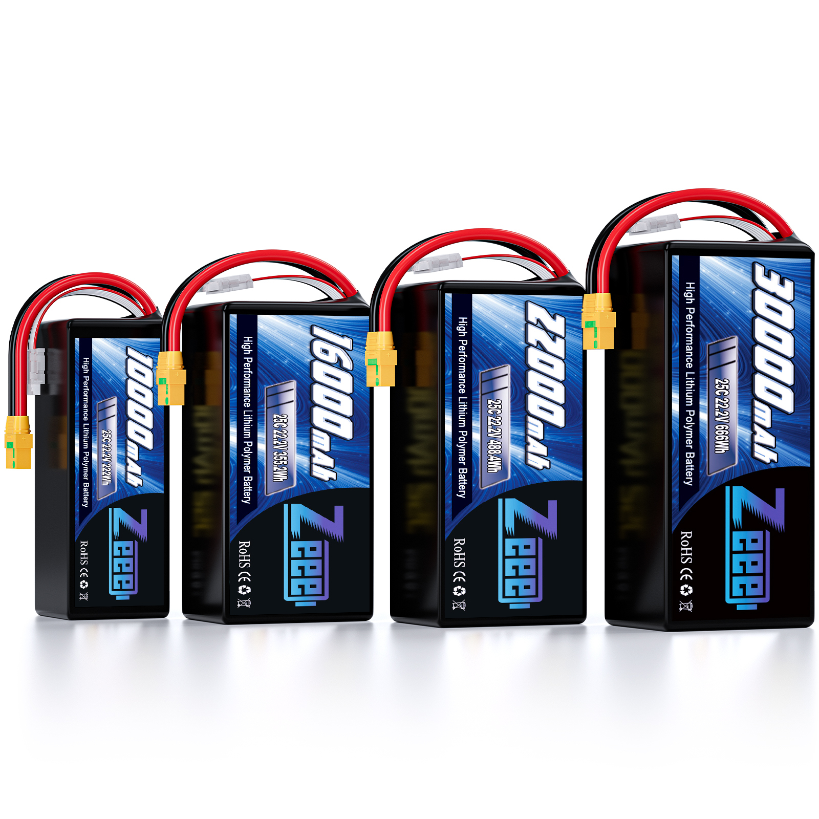 Zeee 6S FPV Drone Battery 30000mAh 16000mAh 22000mAh16Ah 22Ah 27Ah 30Ah Semi Solid State Li-ion  Lipo Battery Packs for UAV Dron