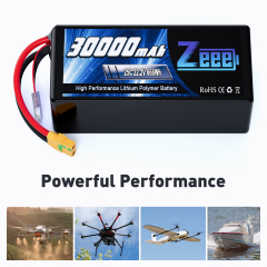 Zeee 6S FPV Drone Battery 30000mAh 16000mAh 22000mAh16Ah 22Ah 27Ah 30Ah Semi Solid State Li-ion  Lipo Battery Packs for UAV Dron