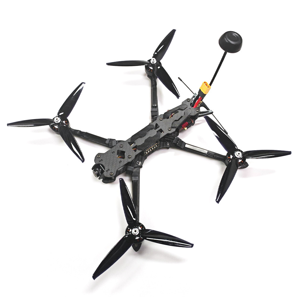 7-Inch Carbon Fiber FPV Racing Drone Frame with Camera Remote Control 5.8G 2.5W Transmission 3KG Payload Capacity 20KM 1080p FHD