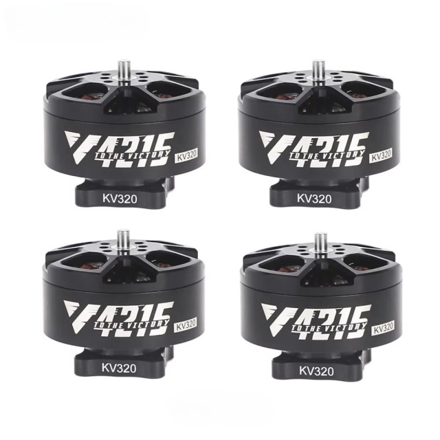 T-Motor KV320 KV420 KV600 13 14 15 Inch Paddle V4215 Brushless Motor for FPV Crossover Machine Drone Motor-Durable Metal
