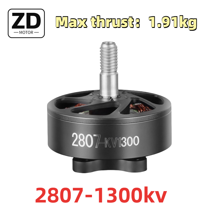 Hot Seller  7-Inch FPV Drone 2807-kv1300 Motor Max thrust1.91kg Racing Brushless Motor 7-inch Propeller 7045