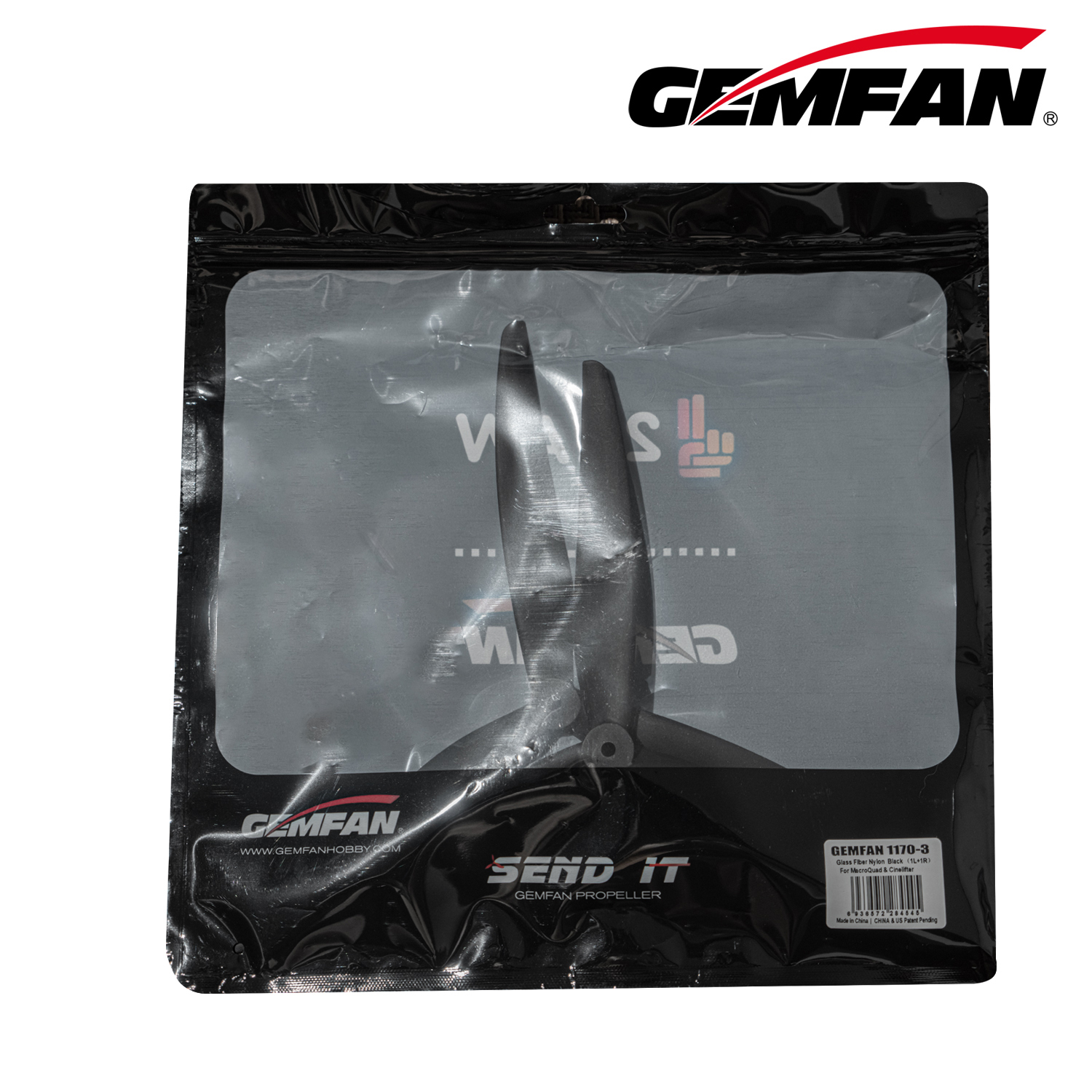 Gemfan 1170 3-blade 11-Inch Traverser Propeller Fiberglass/Nylon High Load High Tension FPV System OED Private Mold Drone