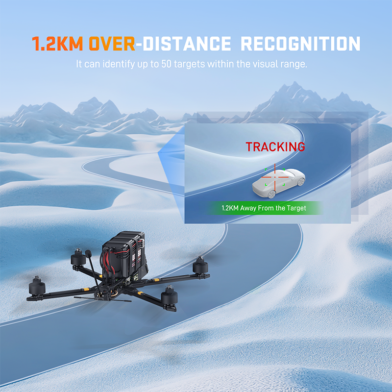 FPV AI VisionCube Kit Racing FPV Locking Tracking AI Camera Drone Thermal Dual Cameras Target Recognition Tracking for FPV Drone