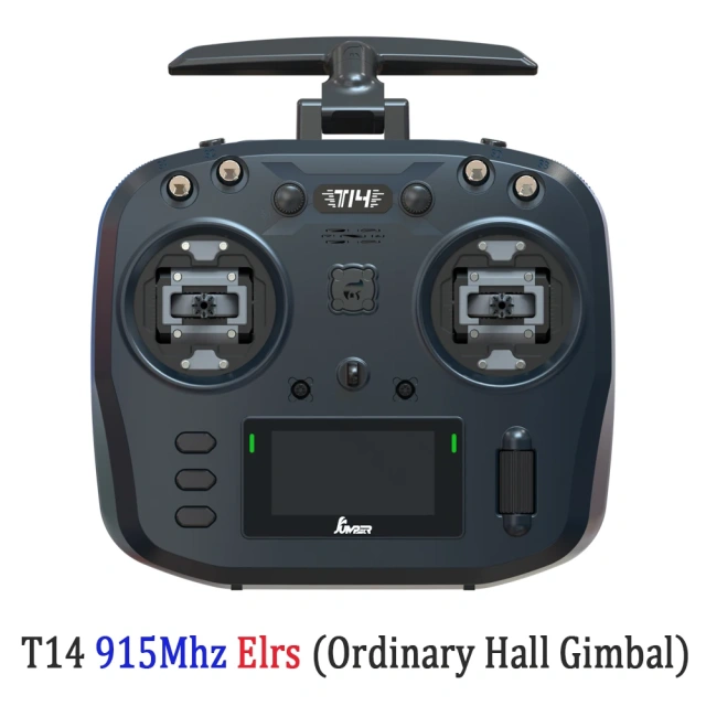 Jumper T14 2.4Ghz/915Mhz 1W ELRS Remote Control CNC Hall Sensor Gimbals Bi-directional Foldable Antenna OLED Display FPV Drone
