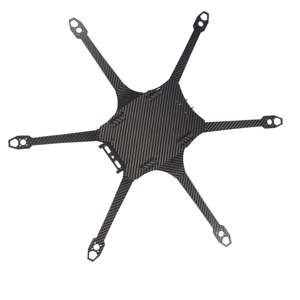 GX-V6 10inch Six Axis 6-Axle Carbon Fiber Frame Kit 550mm Wheelbase FPV Rack for RC Freestyle Long Range Drone Spare Parts
