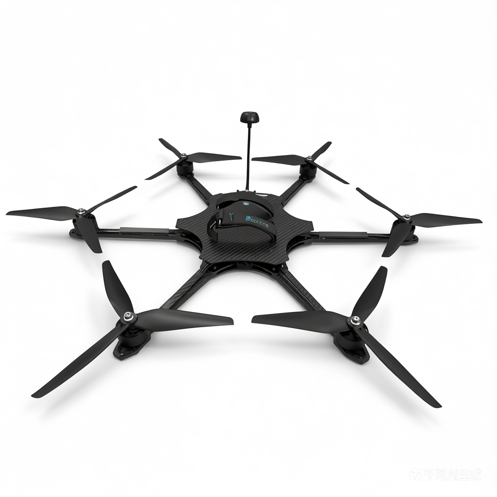 10-inch 6-axis Carbon Fiber Hexacopter Drone Frame Kit Long-range FPV Professional Aerial Photography and Industrial Inspection