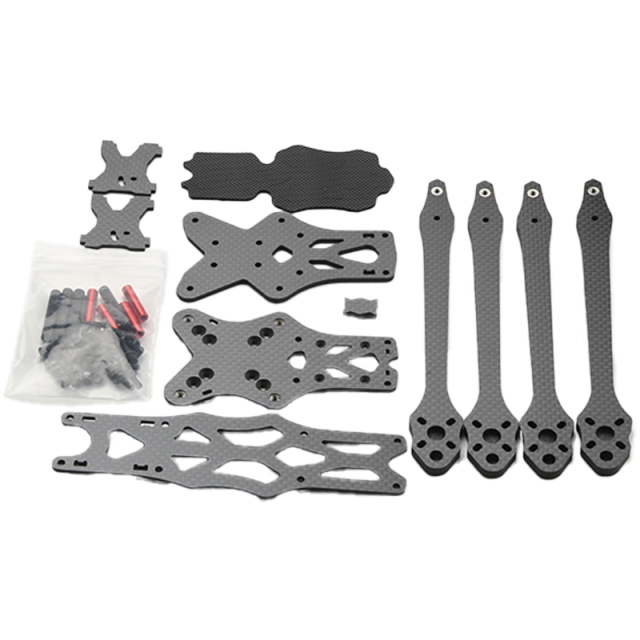 APEX 7inch Carbon Fiber Frame Kit 315mm 5MM Arms Plate for FPV Racing Drone Quaadcopter RC Plane Freestyle Parts 2806.5 Motor