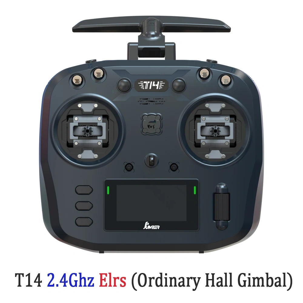 Jumper T14 2.4Ghz/915Mhz 1W ELRS Remote Control CNC Hall Sensor Gimbals Bi-directional Foldable Antenna OLED Display FPV Drone