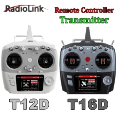 RadioLink T12D T16D Remote Control with Receiver Supports ELRS High-Frequency head for UAV FPV Remote Car Robot Virtual Games
