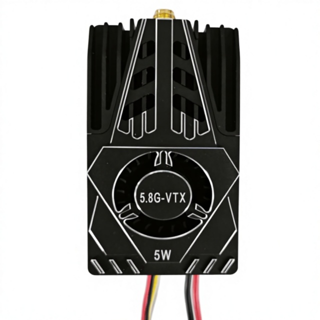 DMKR 5.8G 5W 56CH VTX Transmitter-20km Range Plastic & Metal for Long-Range FPV Drones