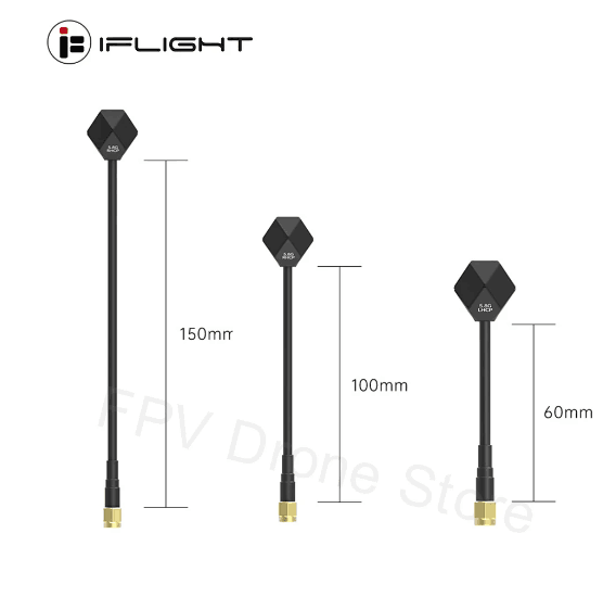 IFlight Albatross V2 SMA 5.8GHz 2.4dBi Antenna LHCP RP SMA / RHCP SMA 60MM/100MM/150MM for FPV Racing Drone Part