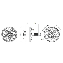 TOPFPV 2605.5 Motor1150KV 6S 2150KV 4S Brushless Motor for FPV Freestyle Flying 5-6 Inch Long Range LR7 Drones DIY Parts