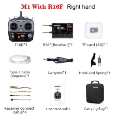RadioLink T12D T16D Remote Control with Receiver Supports ELRS High-Frequency head for UAV FPV Remote Car Robot Virtual Games