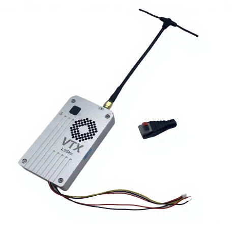 Kimpok 1.5G 5W FPV VTX VRX Video Transmitter Receiver, 1505M-1680M Long-Range Signal Transmission Parts for Drone FPV Flight