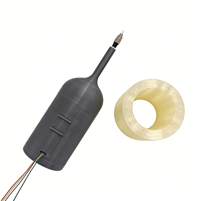 0.23mm FC Connector 180km/h Bare Single Mode Optical Fiber 1-60km FPV Drone Inner Winding Fiber Reel