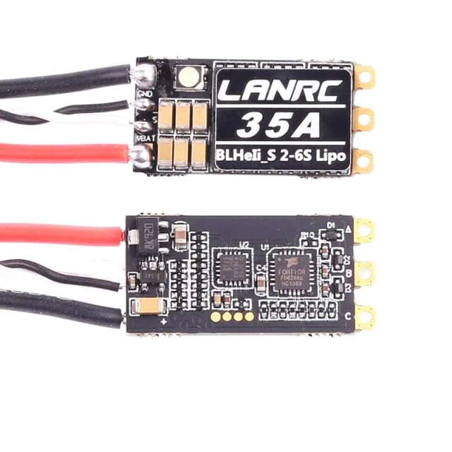 35A/45A LANRC BLHeli_S 2-6S Lipo ESC Built-in Programmable RGB LED D-Shot 150/300/600 ONESHOT125 for RC FPV Quadcopter
