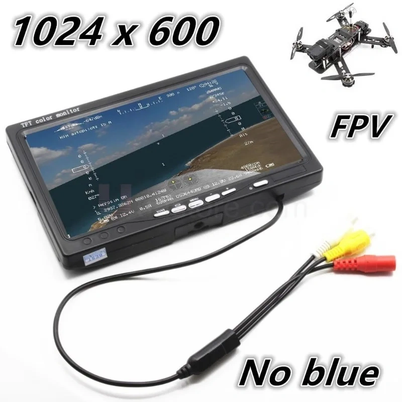 FPVKING Blue Light Free 7-inch LCD Color 1024*600 FPV Monitor Video Screen 7-inch Remote Control Car Multirotor Aircraft DJI Phantom ZMR250 QAV250 Racing Drone,Drone |  Drone accessories,FPVKING 无蓝光 7 英寸液晶彩色 1024*600 FPV 显示器视频屏幕 7 英寸遥控车多旋翼飞行器 DJI Phantom ZMR250 QAV250 竞速无人机
