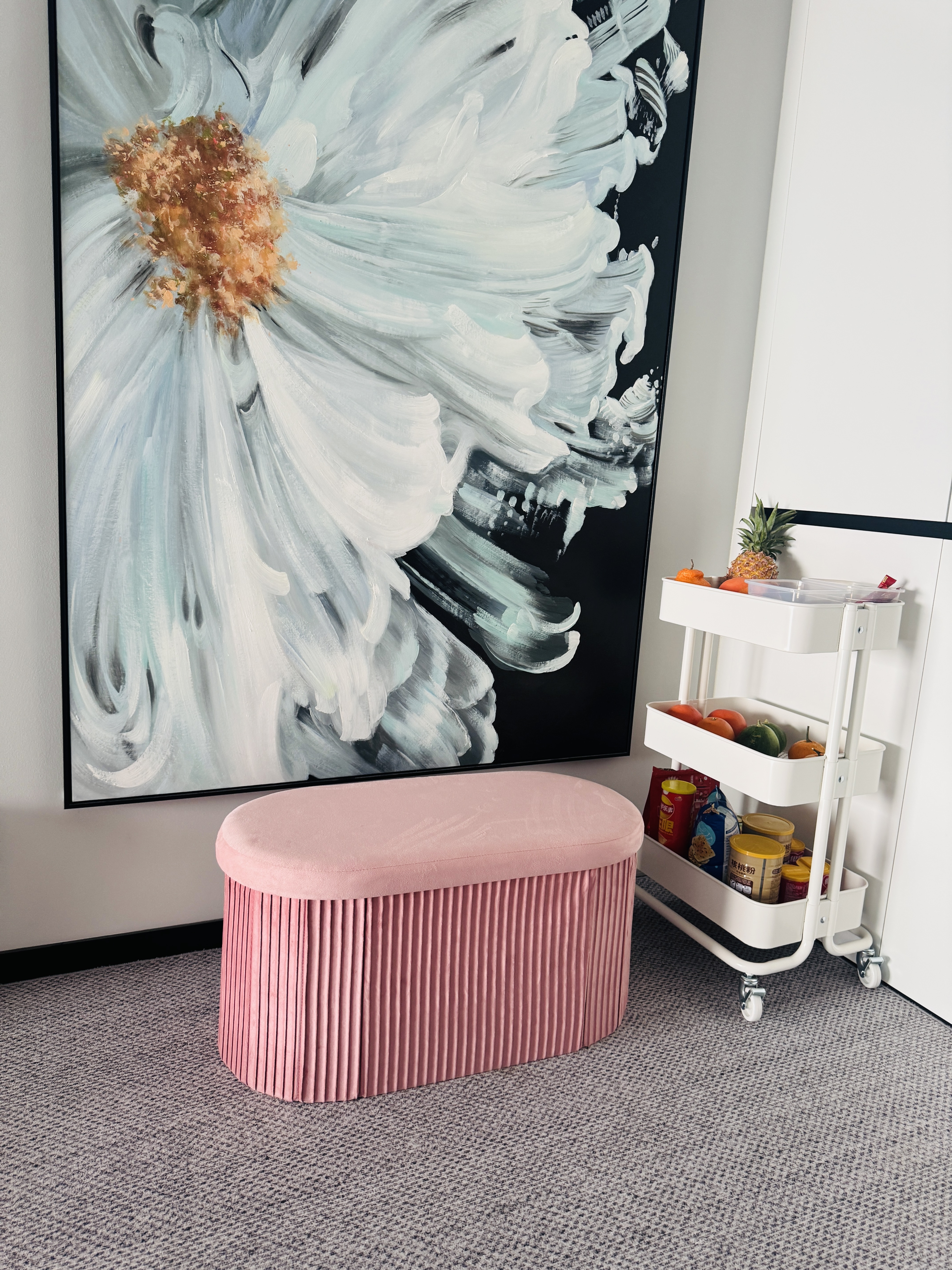 Ottoman Foldable Storage Bench,TIMES-HOME,Ottoman Foldable Storage Bench