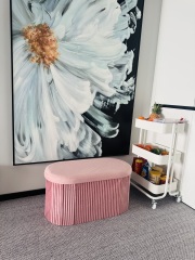 Ottoman Foldable Storage Bench,TIMES-HOME,Ottoman Foldable Storage Bench